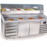 PIZZAWERKBANK 2 DEUREN 5 LADEN