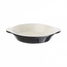 Vogue ronde gratineerschaal zwart 0.4ltr