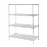 Vogue voorraadrek met 4 schappen 152.5 x 61cm