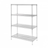 Vogue voorraadrek met 4 schappen 122x61cm