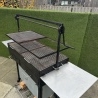 Professionele maatwerk houtskool BBQ  grote capaciteit  verstelbaar rek  ideaal voor catering