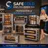 Van safecold Gas pizza oven met draaiende dek en base RP1
