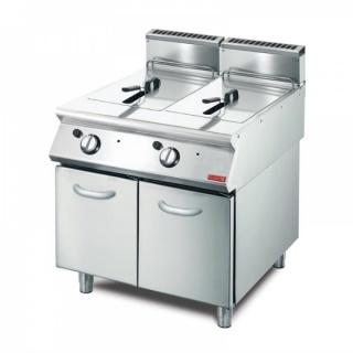 Gastro700 gas friteuse 2x 13ltr 70/80 FRG