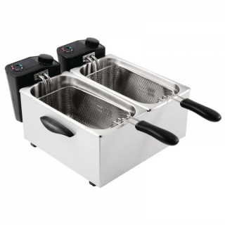 Caterlite dubbele friteuse voor licht gebruik 2x 3.5L