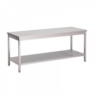 GastroRVS werktafel met onderblad 85x100x70cm