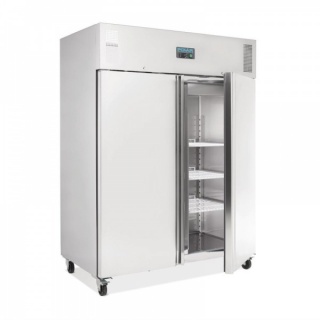 Polar vrieskast professionele 2-deurs vriezer RVS 1300ltr