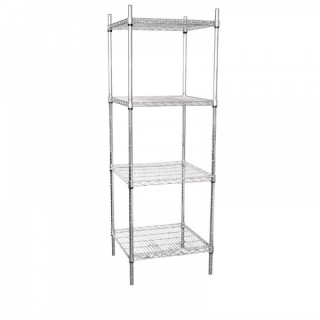 Vogue voorraadrek met 4 schappen 61x61cm