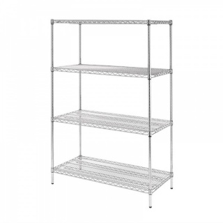 Vogue voorraadrek met 4 schappen 122x61cm