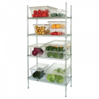 Vogue voorraadrek met 4 schappen 91.5 x 61cm