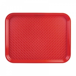 Kristallon dienblad plastic 305 x 415mm rood