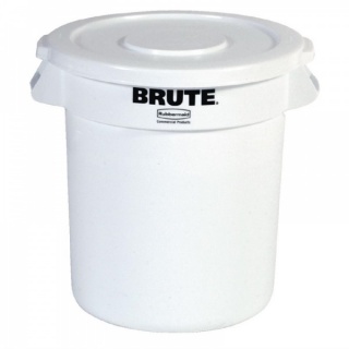 Rubbermaid Brute ronde container wit 37.9ltr