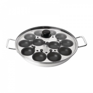 Vogue aluminium ei-pocheerpan met handvatten 35cm
