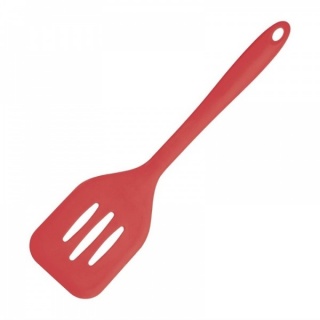 Kitchen Craft silicone flexibele geperforeerde bakspaan rood 31cm