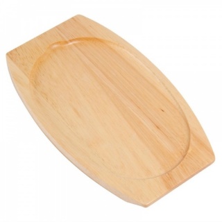 Olympia heveahouten onderzetter 31.5x12cm