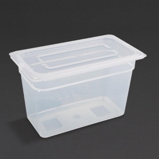 Vogue polypropyleen GN1/3 bak met deksel 200mm