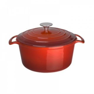 Vogue ronde braadpan 4ltr rood