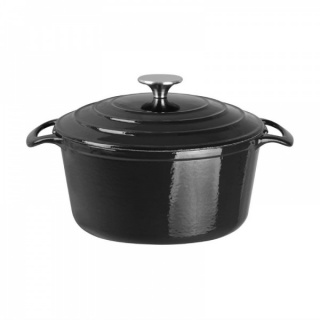 Vogue ronde braadpan 4ltr zwart