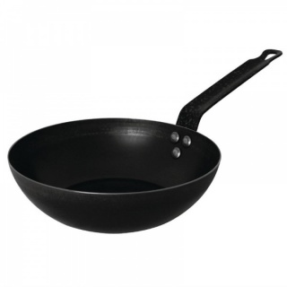 Vogue plaatstalen wokpan 28cm