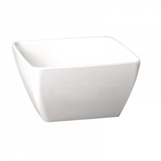 Pure vierkante melamine kom wit 19x19cm