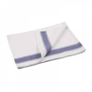 Vogue theedoek met blauwe rand