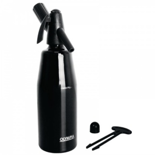 Olympia soda sifon zwart 1ltr