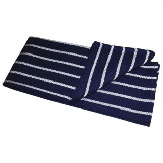 Vogue theedoek met slagersstreep blauw-wit