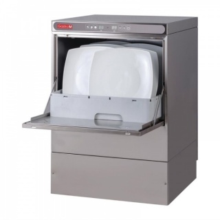 Gastro vaatwasmachine Maestro 50x50cm 230V met afvoerpomp. zeepdispenser en breaktank