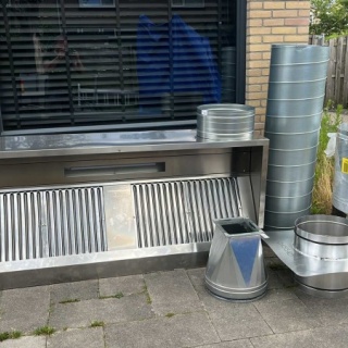 Horeca afzuigkap/dampkap set 2200m3/h