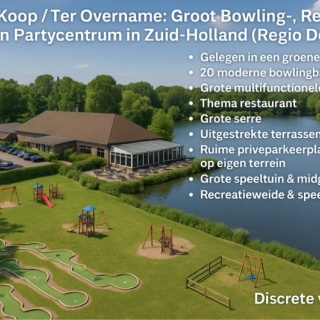 Te Koop/ Ter Overname: Groot Bowling-, Recreatie- en Partycentrum in Zuid-Holland (Regio Den Haag)
