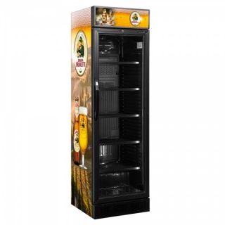 Birra Moretti Bier koelkast glasdeur koeling 358L