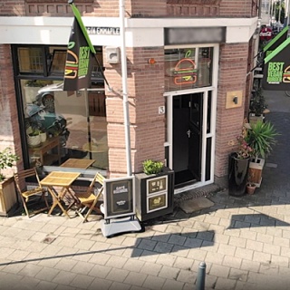 Restaurant, hoekpand Koningin Emmaplein Den Haag